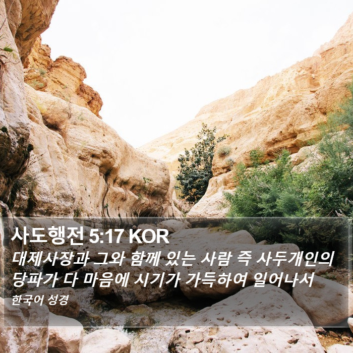 사도행전 5:17 KOR Bible Study