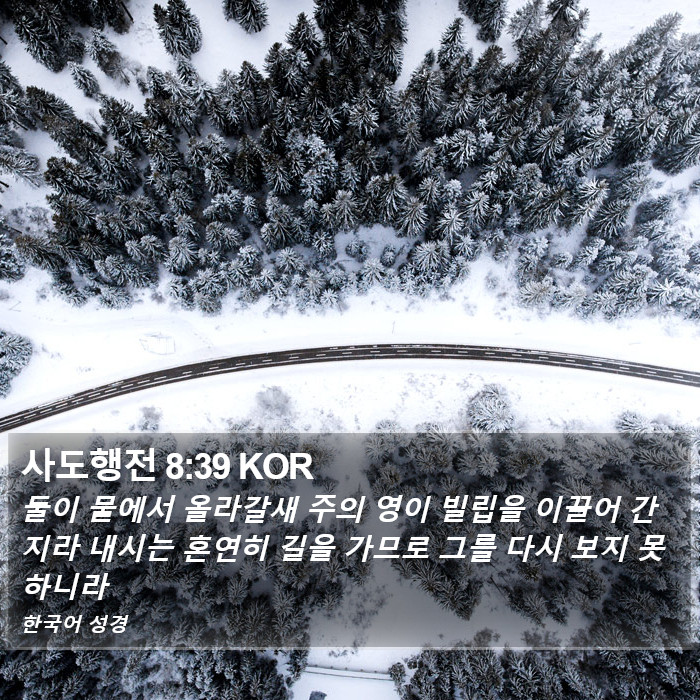 사도행전 8:39 KOR Bible Study