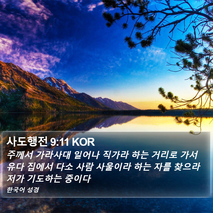 사도행전 9:11 KOR Bible Study