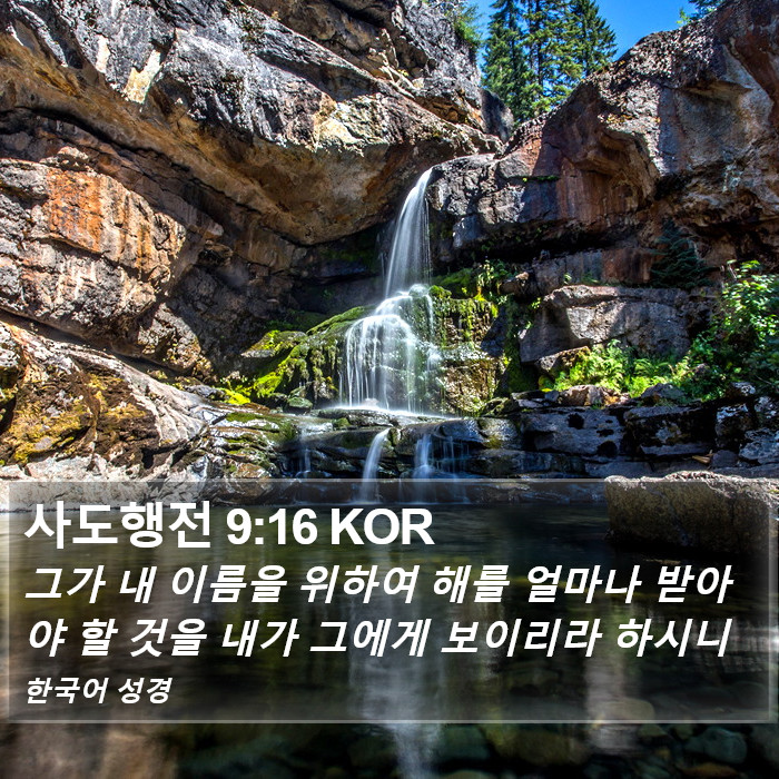 사도행전 9:16 KOR Bible Study