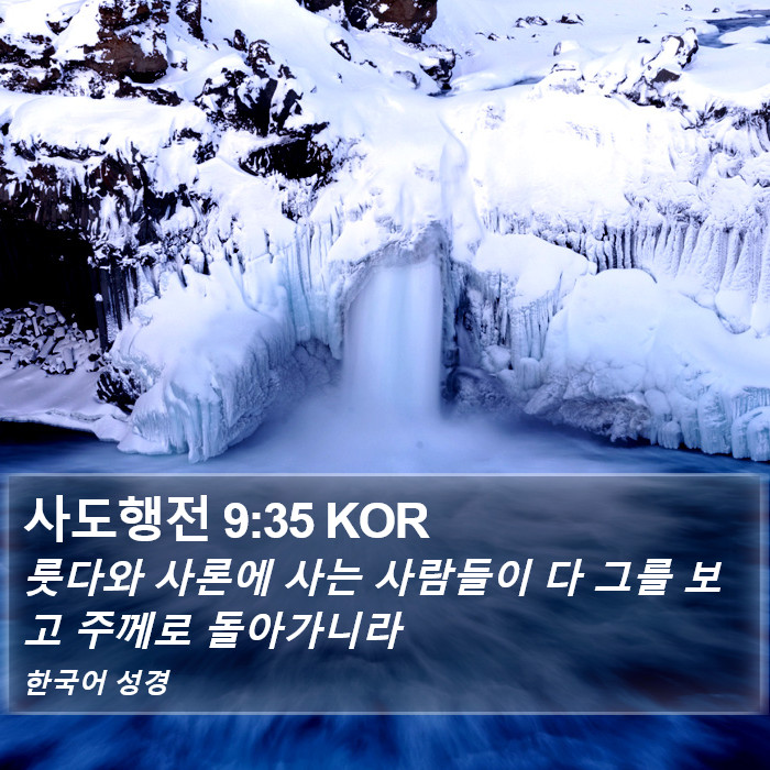 사도행전 9:35 KOR Bible Study