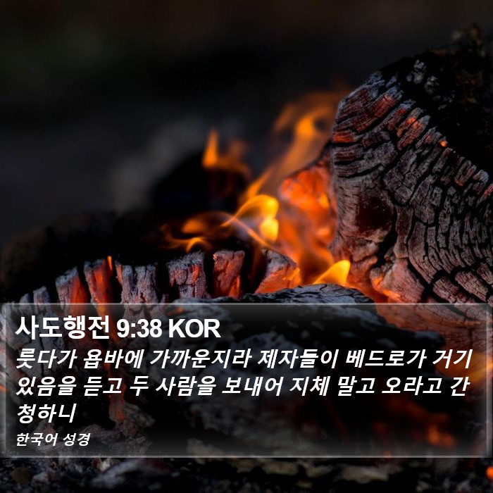 사도행전 9:38 KOR Bible Study