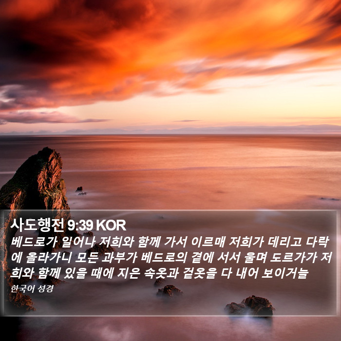 사도행전 9:39 KOR Bible Study