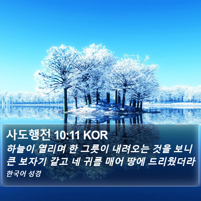 사도행전 10:11 KOR Bible Study