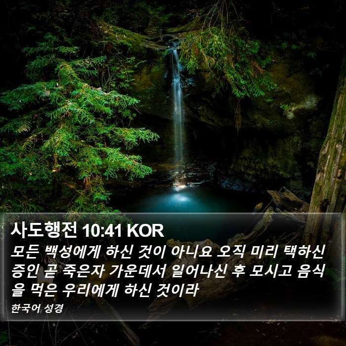 사도행전 10:41 KOR Bible Study