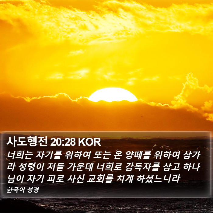 사도행전 20:28 KOR Bible Study