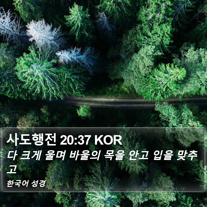 사도행전 20:37 KOR Bible Study