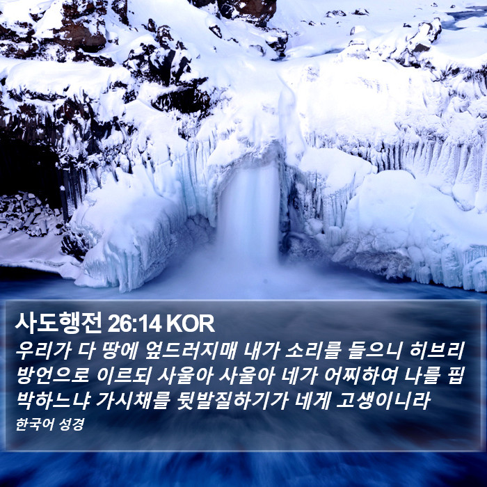 사도행전 26:14 KOR Bible Study