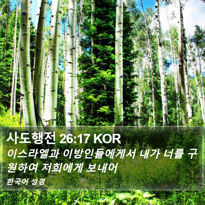 사도행전 26:17 KOR Bible Study