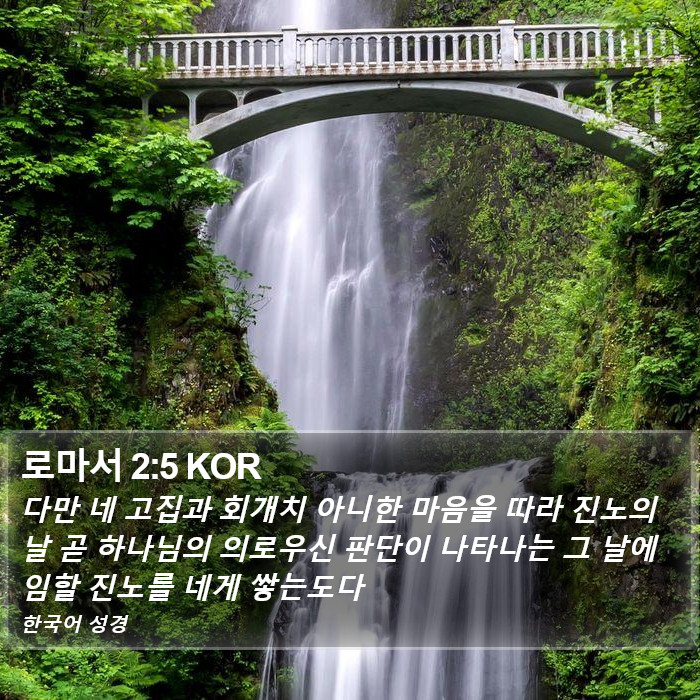 로마서 2:5 KOR Bible Study