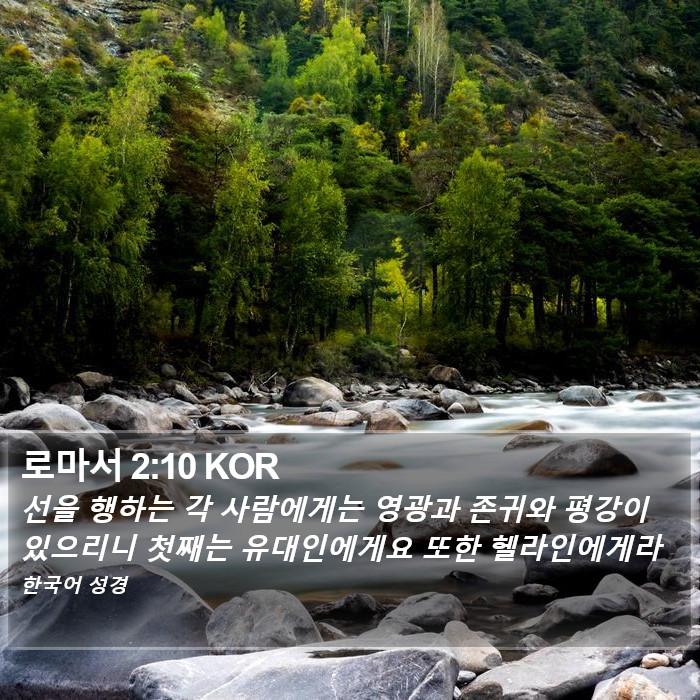 로마서 2:10 KOR Bible Study