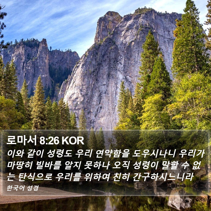 로마서 8:26 KOR Bible Study