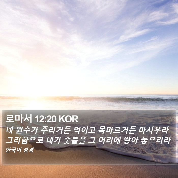 로마서 12:20 KOR Bible Study