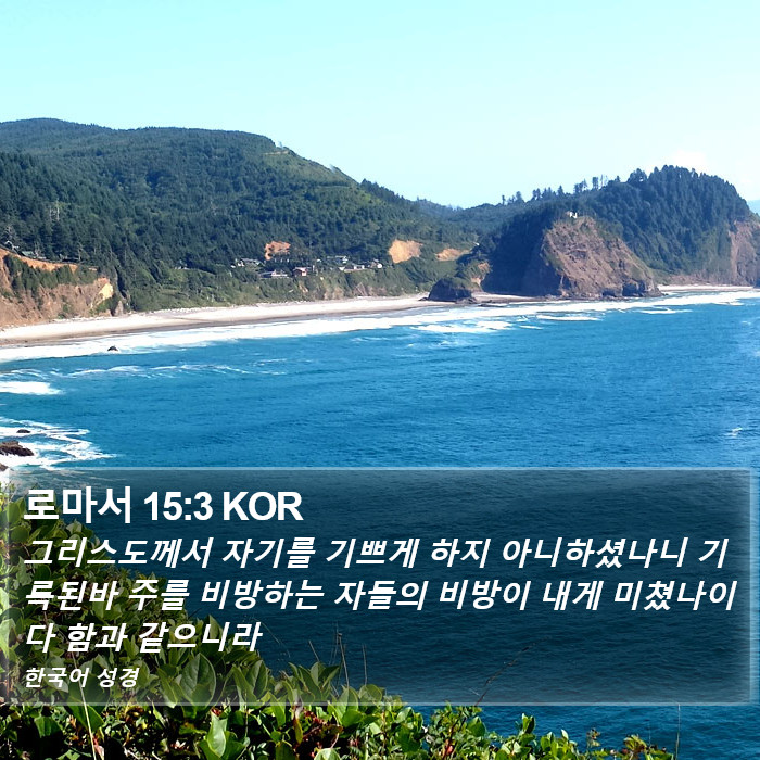 로마서 15:3 KOR Bible Study