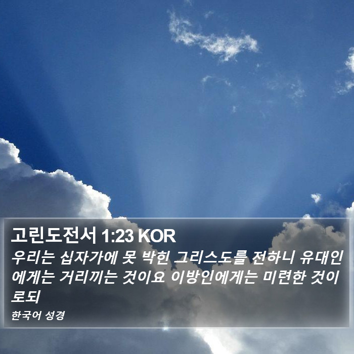 고린도전서 1:23 KOR Bible Study