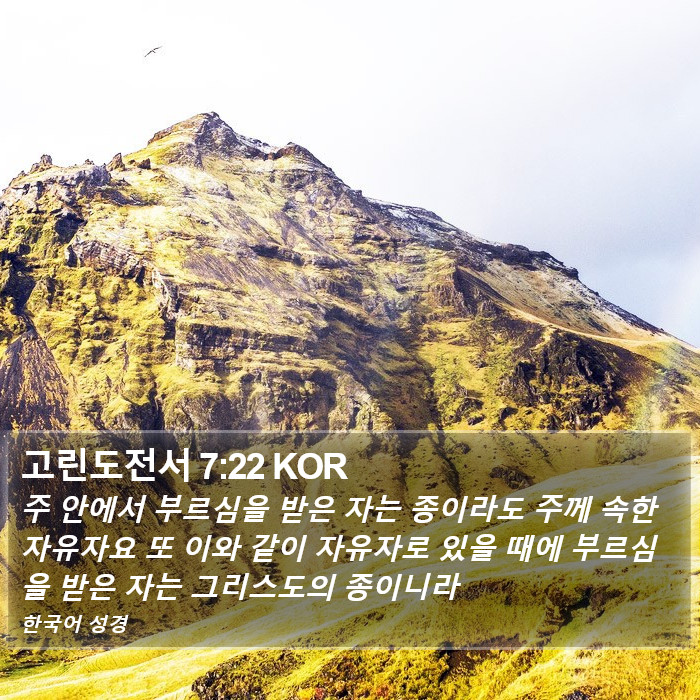 고린도전서 7:22 KOR Bible Study