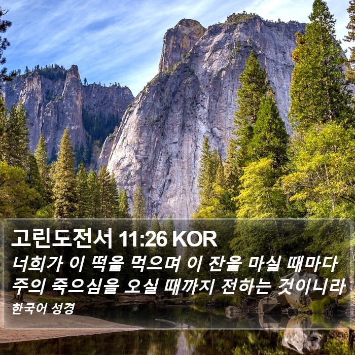 고린도전서 11:26 KOR Bible Study