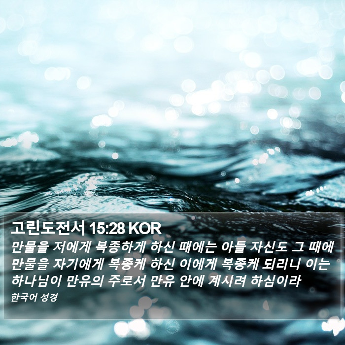 고린도전서 15:28 KOR Bible Study