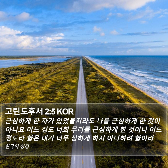 고린도후서 2:5 KOR Bible Study