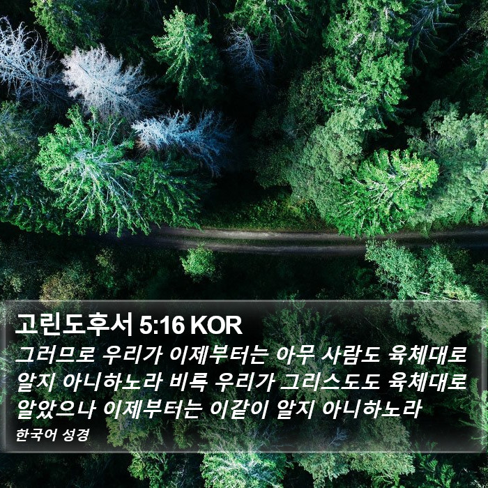 고린도후서 5:16 KOR Bible Study