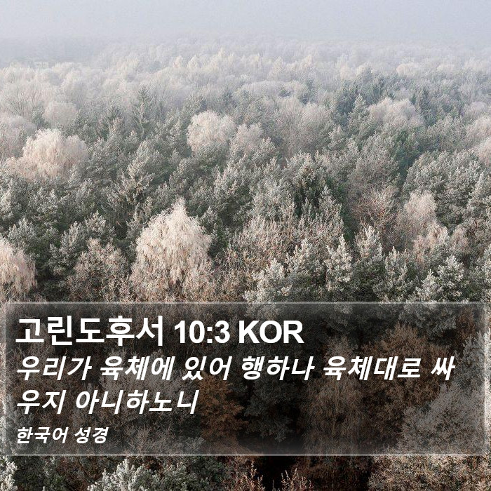 고린도후서 10:3 KOR Bible Study