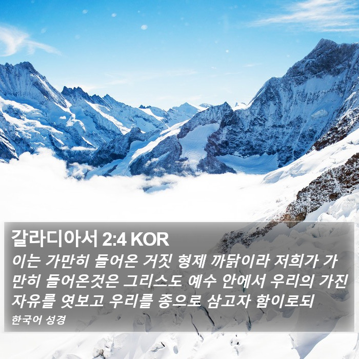 갈라디아서 2:4 KOR Bible Study