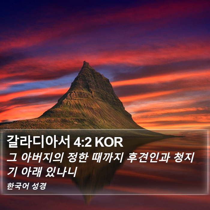 갈라디아서 4:2 KOR Bible Study