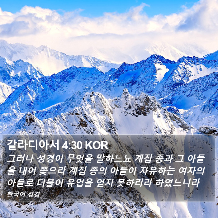 갈라디아서 4:30 KOR Bible Study