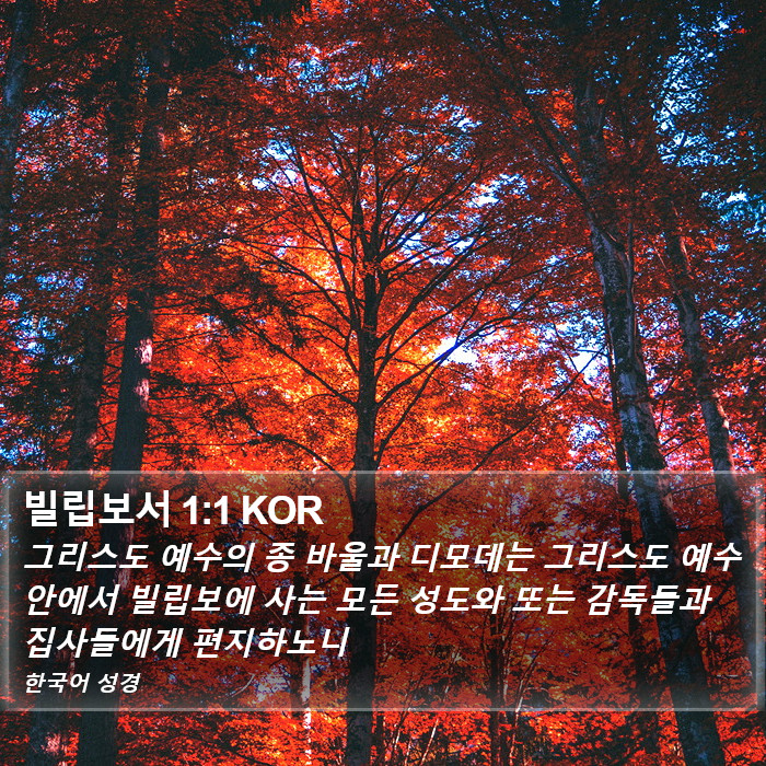 빌립보서 1:1 KOR Bible Study