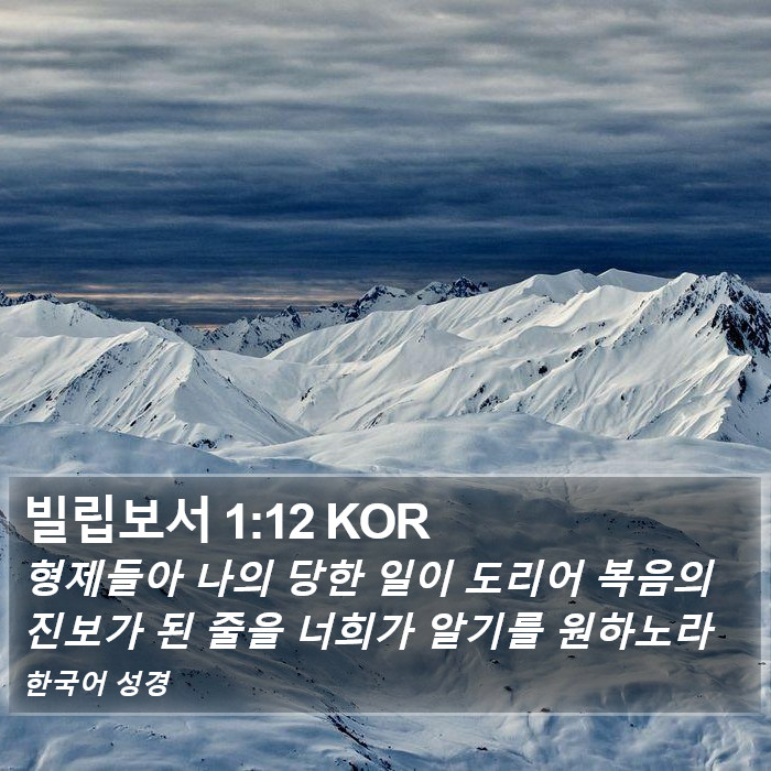 빌립보서 1:12 KOR Bible Study