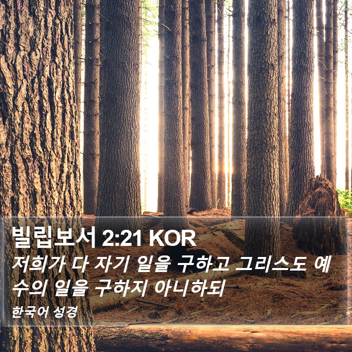 빌립보서 2:21 KOR Bible Study