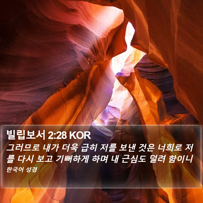 빌립보서 2:28 KOR Bible Study