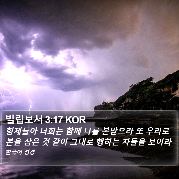 빌립보서 3:17 KOR Bible Study