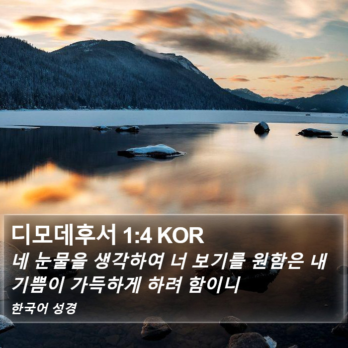 디모데후서 1:4 KOR Bible Study