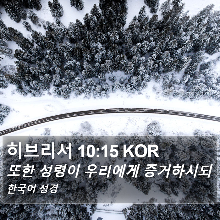 히브리서 10:15 KOR Bible Study