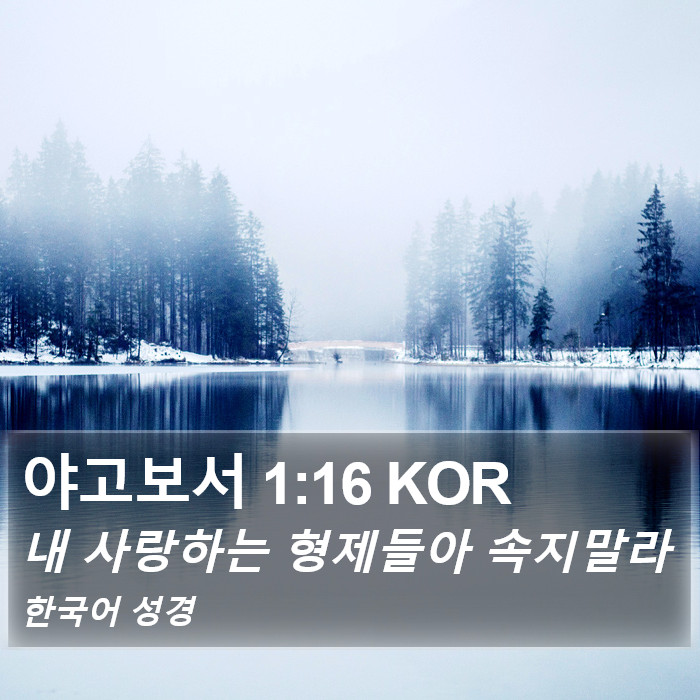 야고보서 1:16 KOR Bible Study