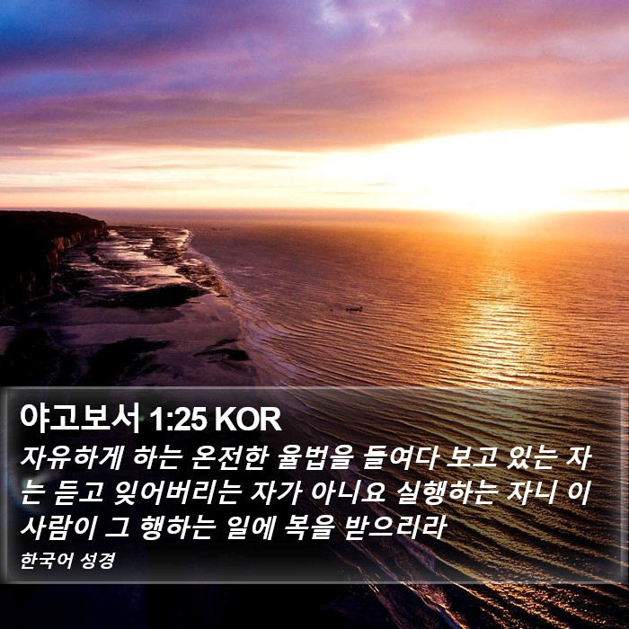 야고보서 1:25 KOR Bible Study