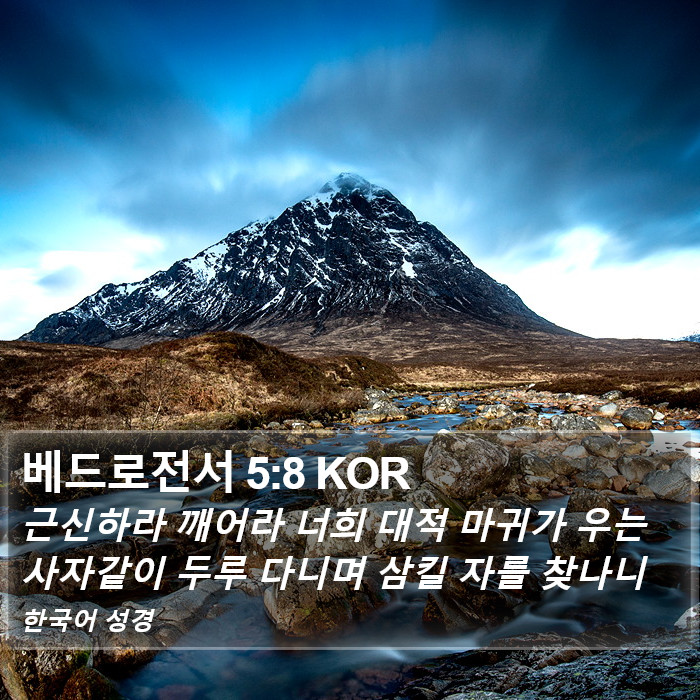 베드로전서 5:8 KOR Bible Study