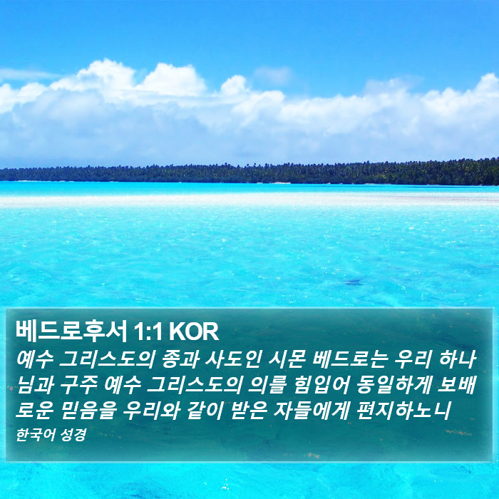 베드로후서 1:1 KOR Bible Study