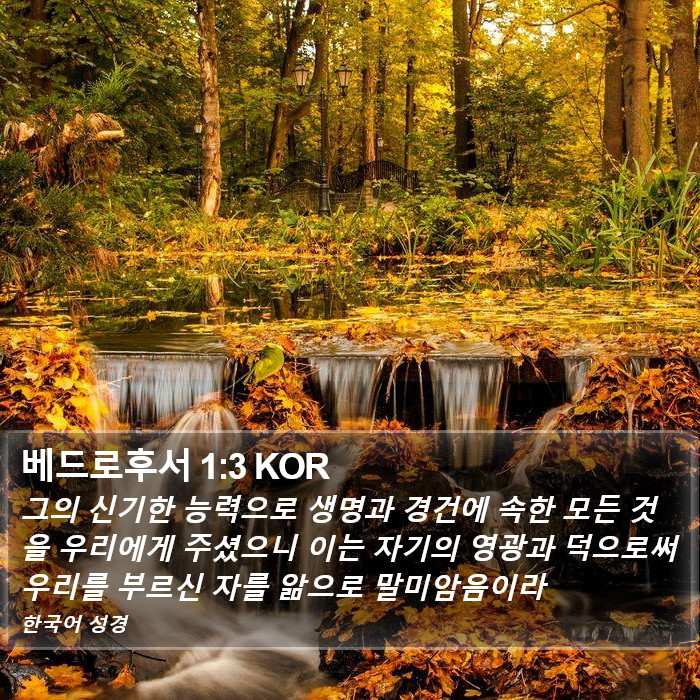 베드로후서 1:3 KOR Bible Study