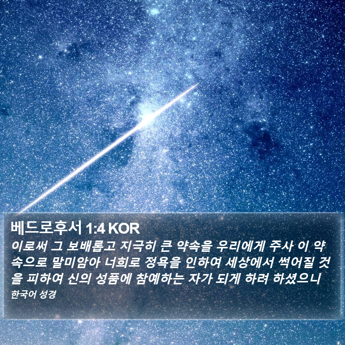 베드로후서 1:4 KOR Bible Study