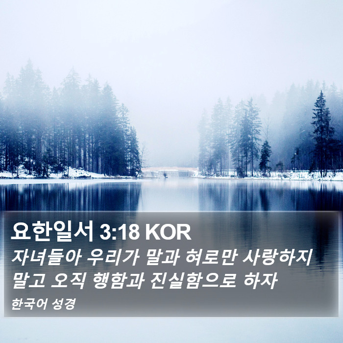 요한일서 3:18 KOR Bible Study