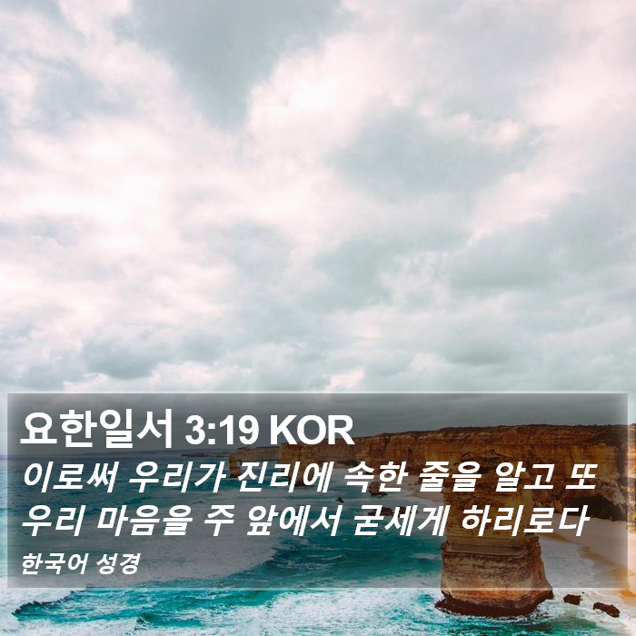 요한일서 3:19 KOR Bible Study