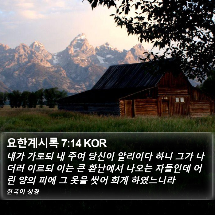 요한계시록 7:14 KOR Bible Study