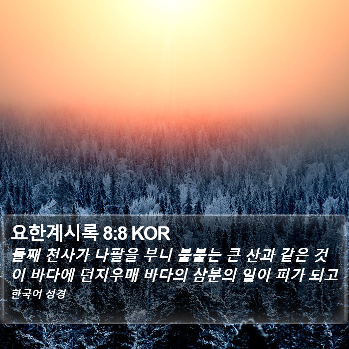 요한계시록 8:8 KOR Bible Study