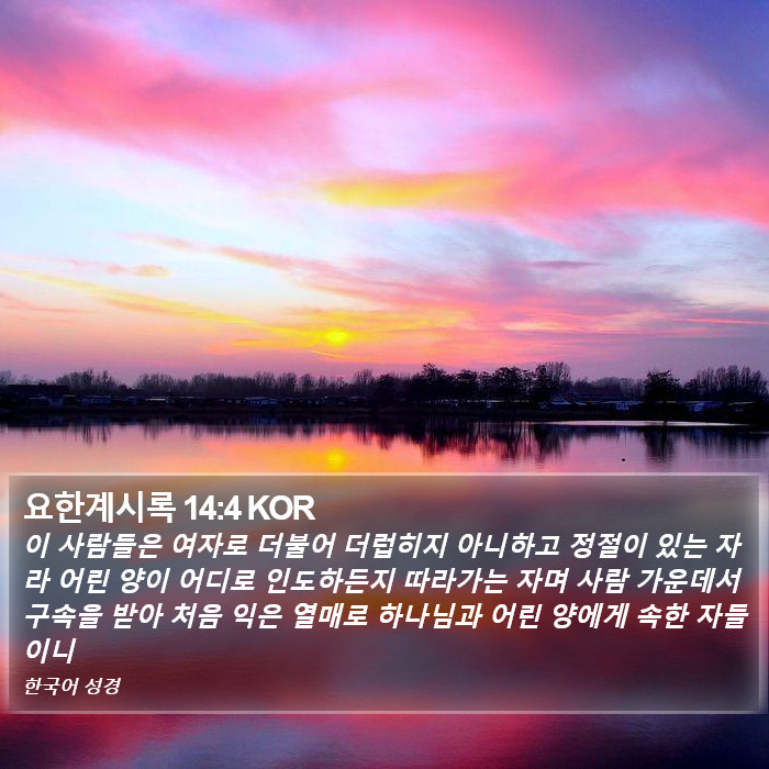 요한계시록 14:4 KOR Bible Study