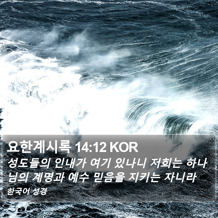 요한계시록 14:12 KOR Bible Study